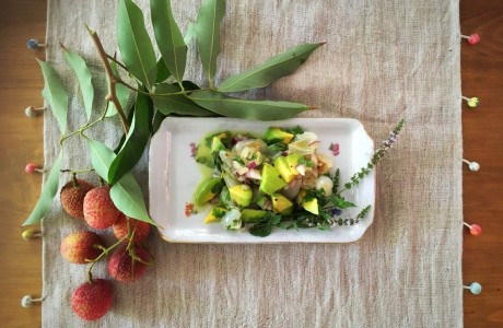 Vegan Ceviche - Lychee with Avocado